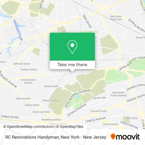 RC Renovations Handyman map