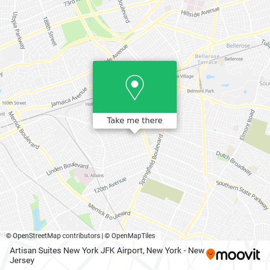 Artisan Suites New York JFK Airport map