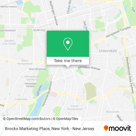 Mapa de Brocks Marketing Place