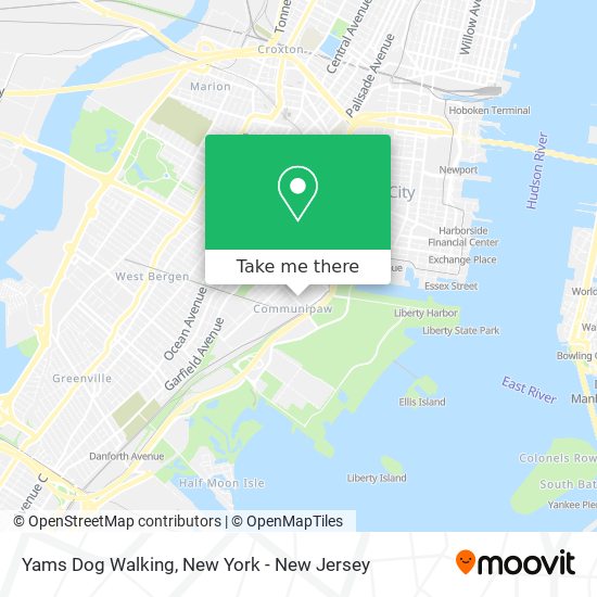 How to get to Yams Walking in Jersey City, Nj by Bus, Train, Subway, Light Rail or Ferry?