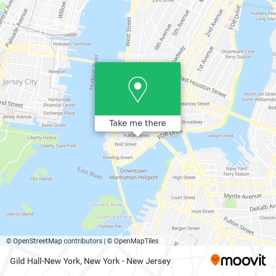 Gild Hall-New York map