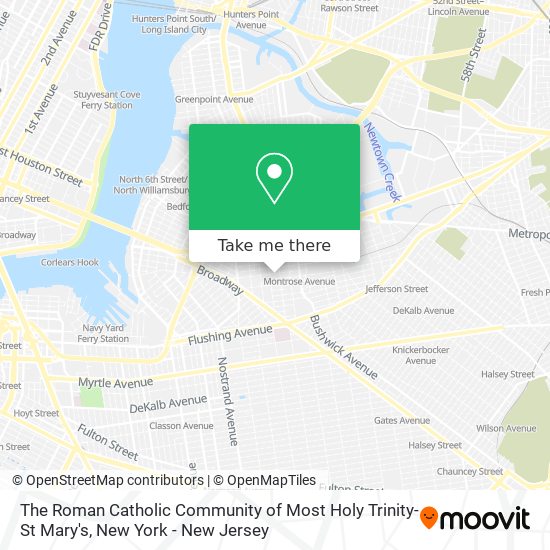 The Roman Catholic Community of Most Holy Trinity-St Mary's map