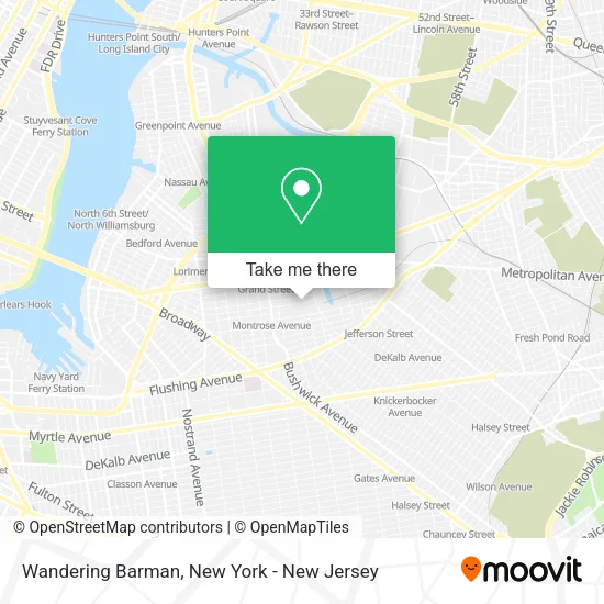 Wandering Barman map