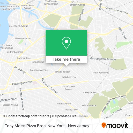 Tony Moe's Pizza Bros map