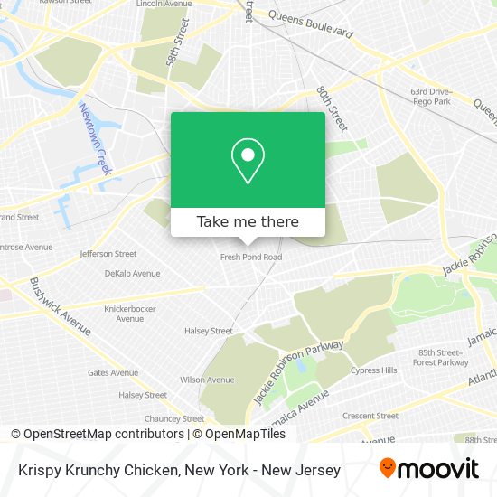 Krispy Krunchy Chicken map