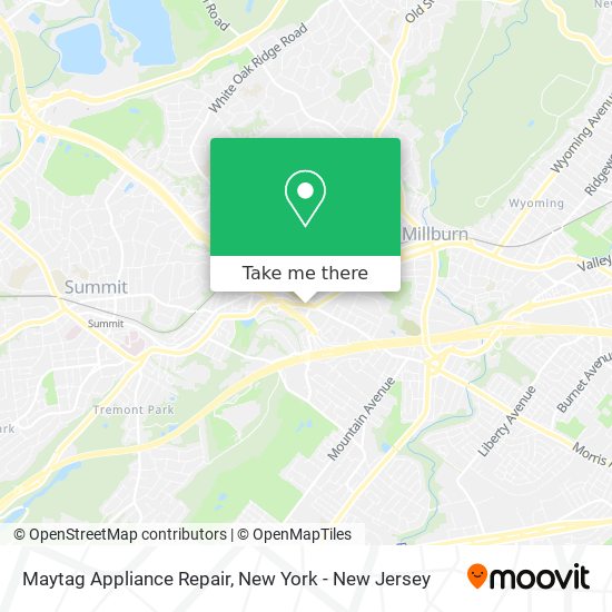 Maytag Appliance Repair map