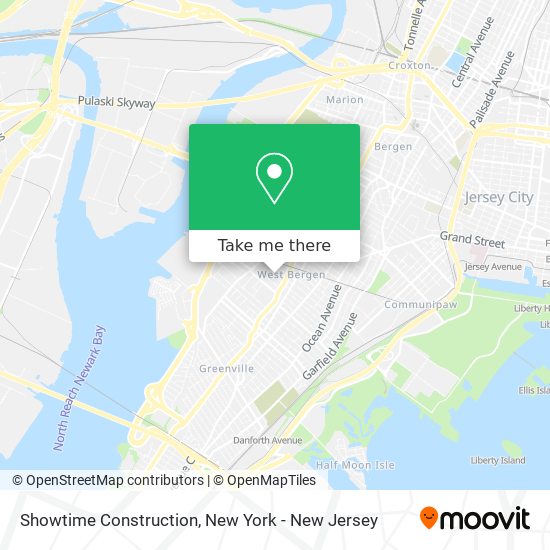 Showtime Construction map