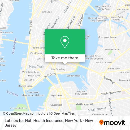 Latinos for Natl Health Insurance map