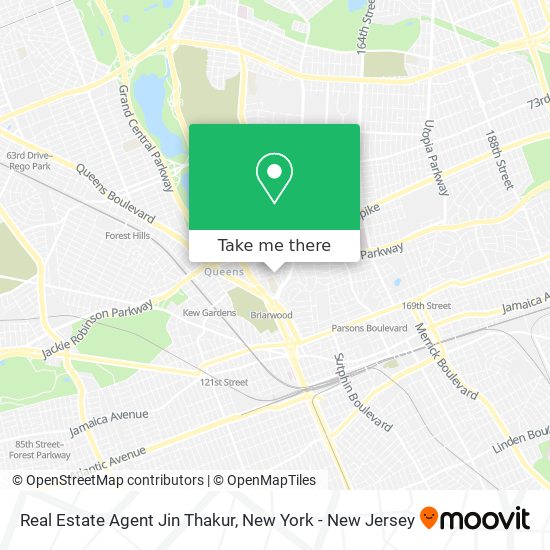 Real Estate Agent Jin Thakur map