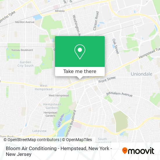 Bloom Air Conditioning - Hempstead map
