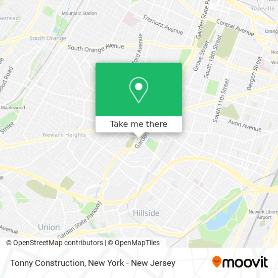 Tonny Construction map