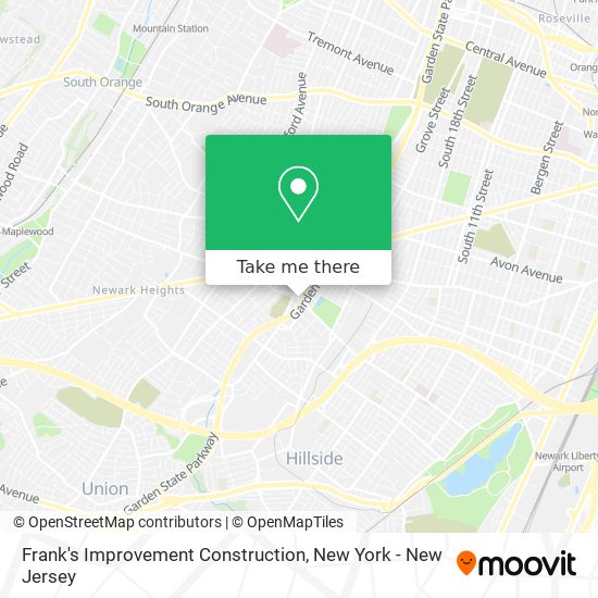 Frank's Improvement Construction map