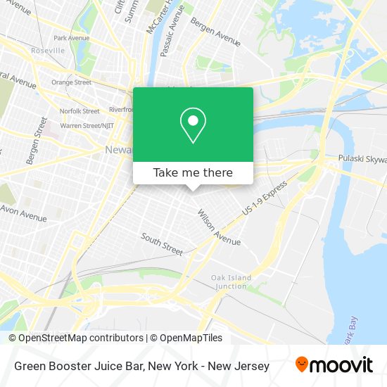 Mapa de Green Booster Juice Bar