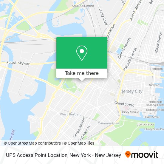 UPS Access Point Location map