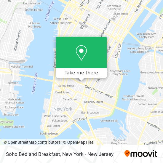 Soho Bed and Breakfast map