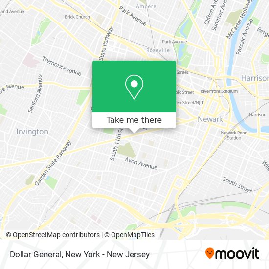 Mapa de Dollar General