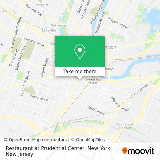 Mapa de Restaurant at Prudential Center