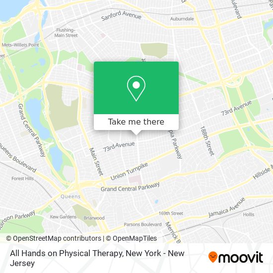 Mapa de All Hands on Physical Therapy