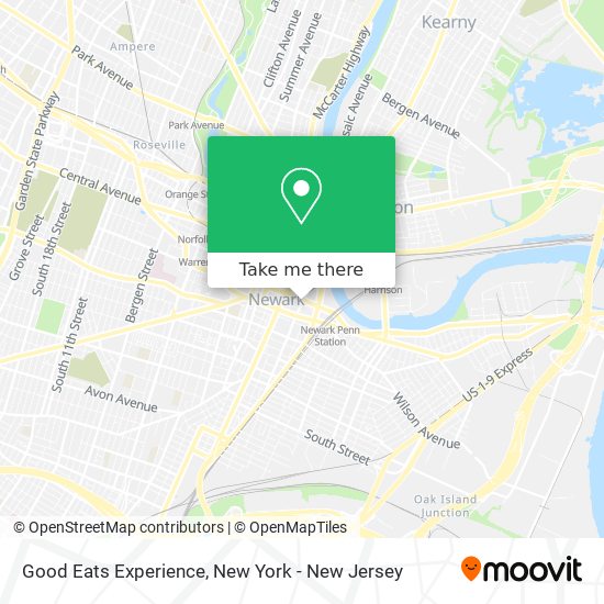 Good Eats Experience map