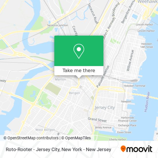 Roto-Rooter - Jersey City map