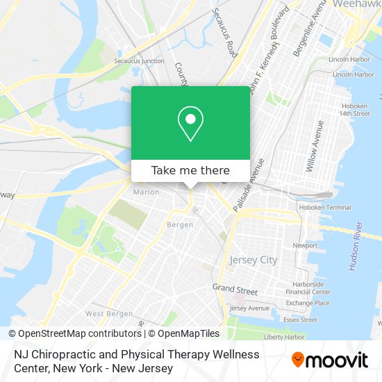 Mapa de NJ Chiropractic and Physical Therapy Wellness Center