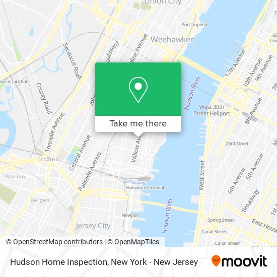 Hudson Home Inspection map