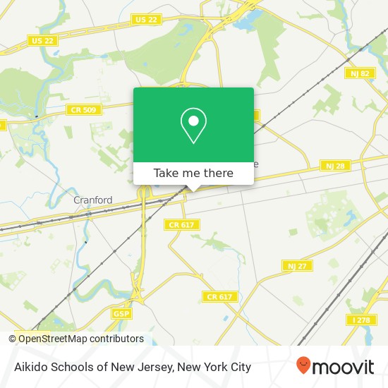 Mapa de Aikido Schools of New Jersey