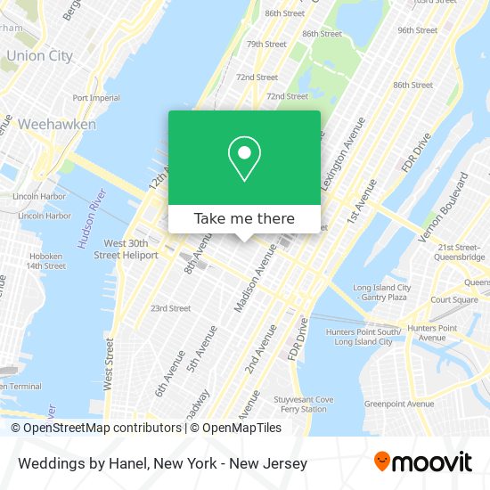 Weddings by Hanel map