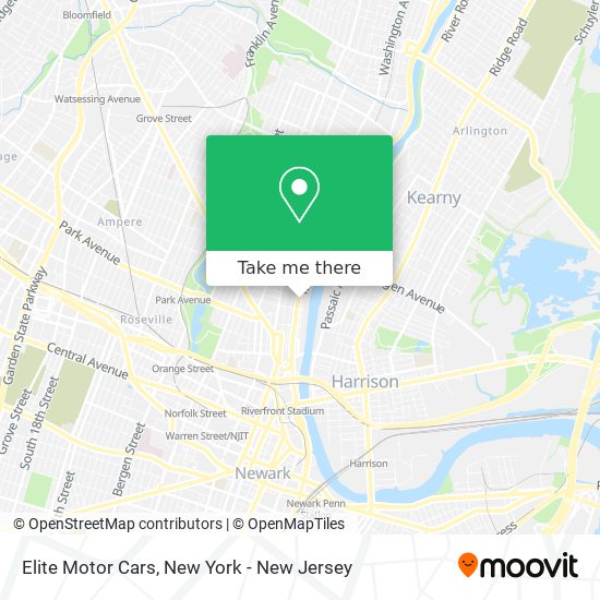 Elite Motor Cars map