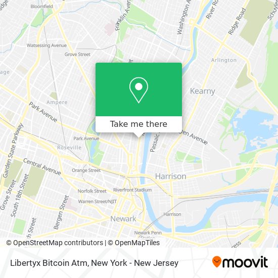 Mapa de Libertyx Bitcoin Atm