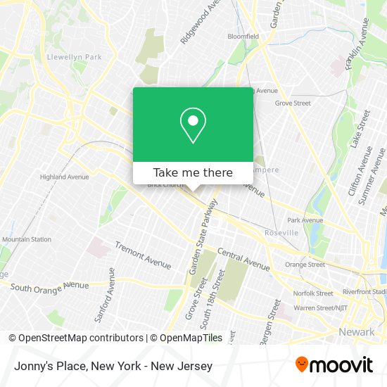 Jonny's Place map