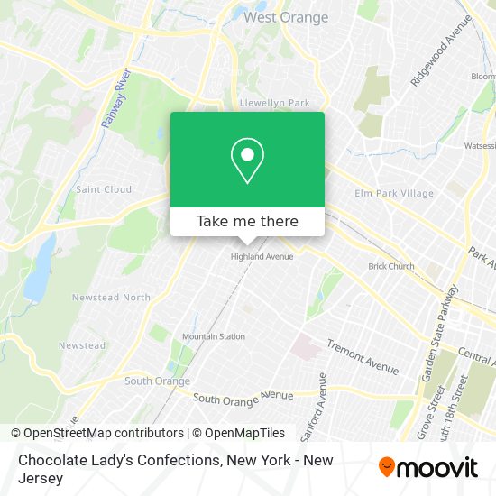 Chocolate Lady's Confections map