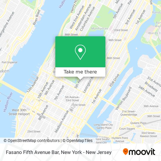 Mapa de Fasano Fifth Avenue Bar