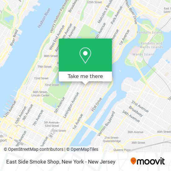 Mapa de East Side Smoke Shop