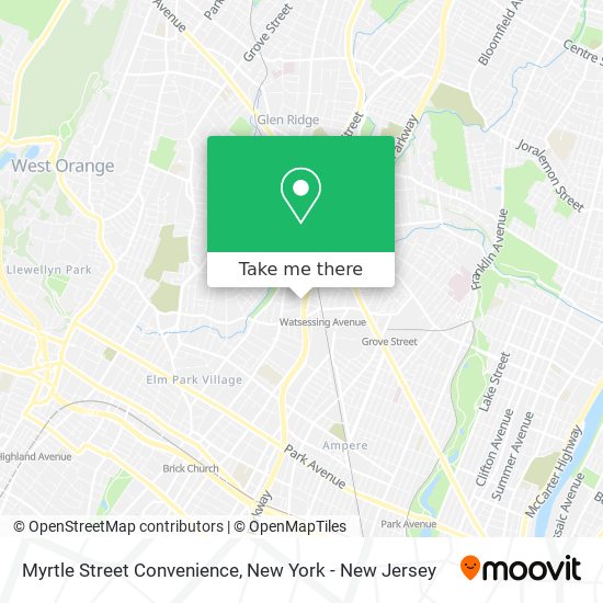 Mapa de Myrtle Street Convenience