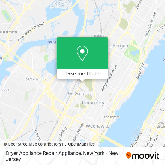 Mapa de Dryer Appliance Repair Appliance