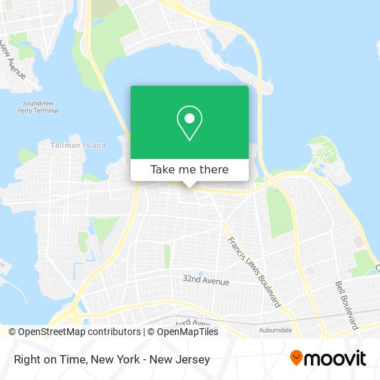 Right on Time map