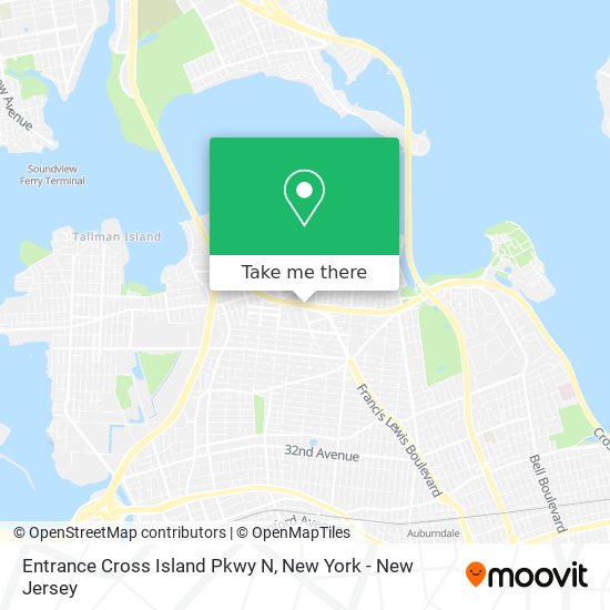 Entrance Cross Island Pkwy N map