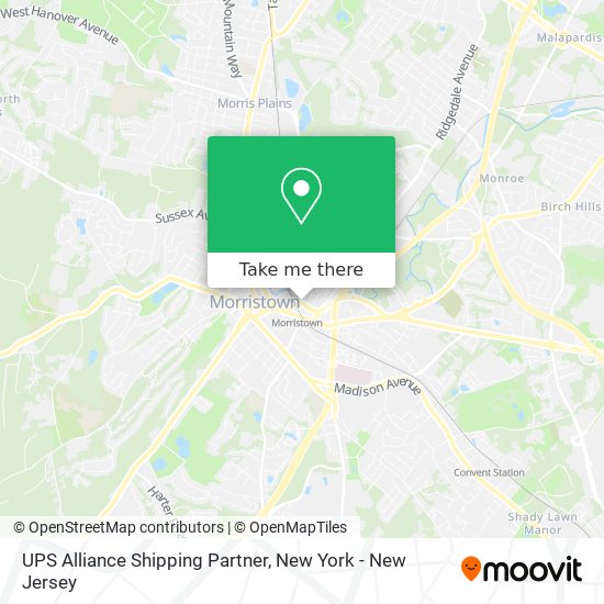 UPS Alliance Shipping Partner map