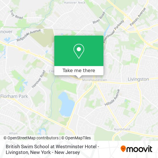 British Swim School at Westminster Hotel - Livingston map