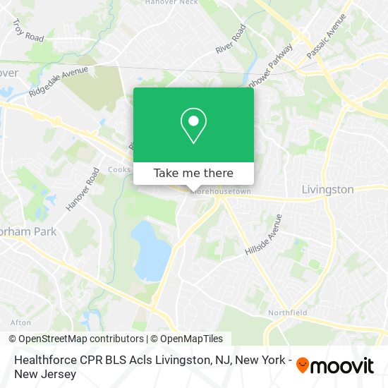 Healthforce CPR BLS Acls Livingston, NJ map