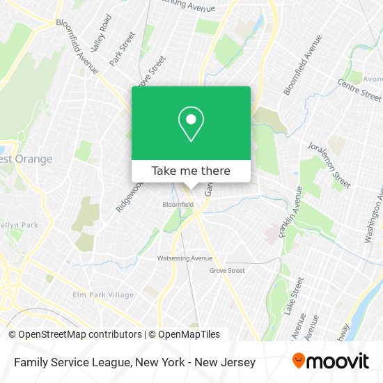 Family Service League map