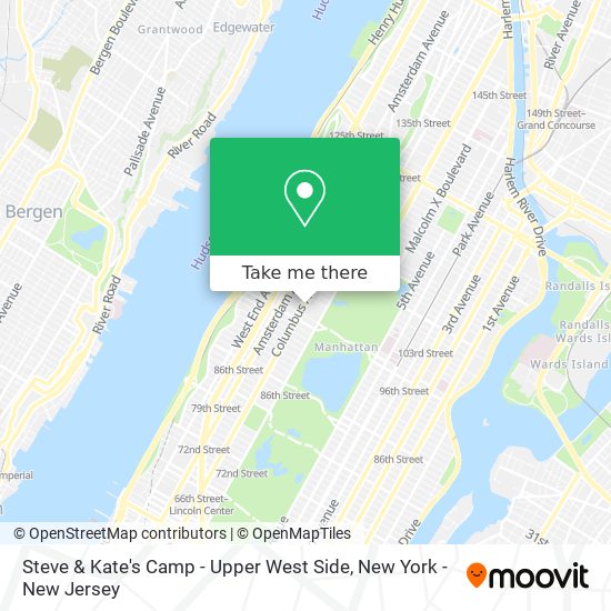Steve & Kate's Camp - Upper West Side map