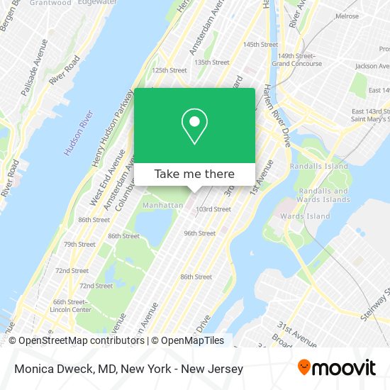 Monica Dweck, MD map