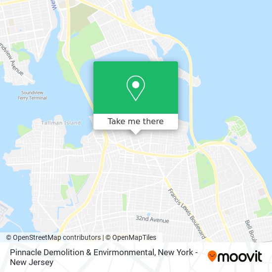 Pinnacle Demolition & Envirmonmental map