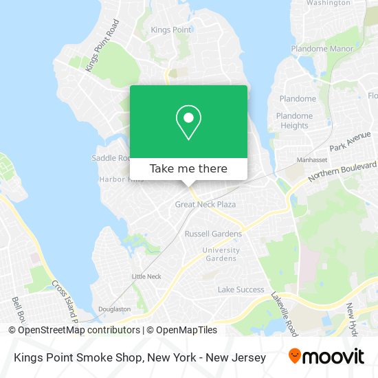 Mapa de Kings Point Smoke Shop