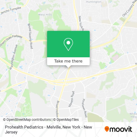 Prohealth Pediatrics - Melville map