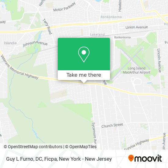 Mapa de Guy L Furno, DC, Ficpa