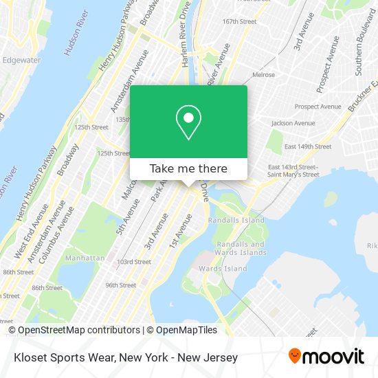 Mapa de Kloset Sports Wear