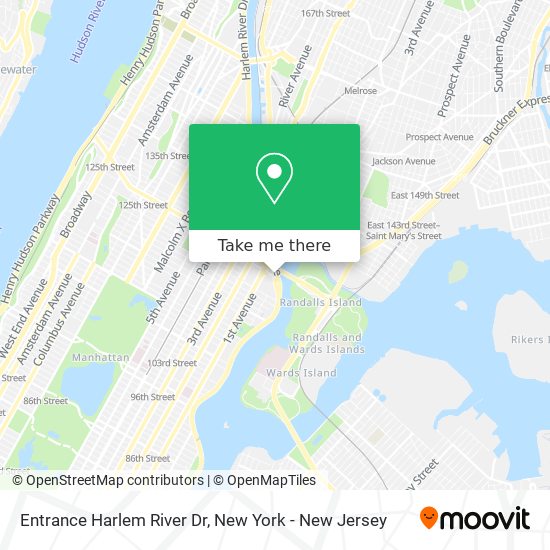 Entrance Harlem River Dr map